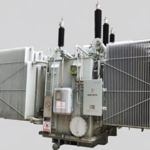 SFZ11-63000/110 on-load power transformer front view