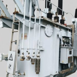 ABB SZ11-40000/110 on-load power transformer rear side view