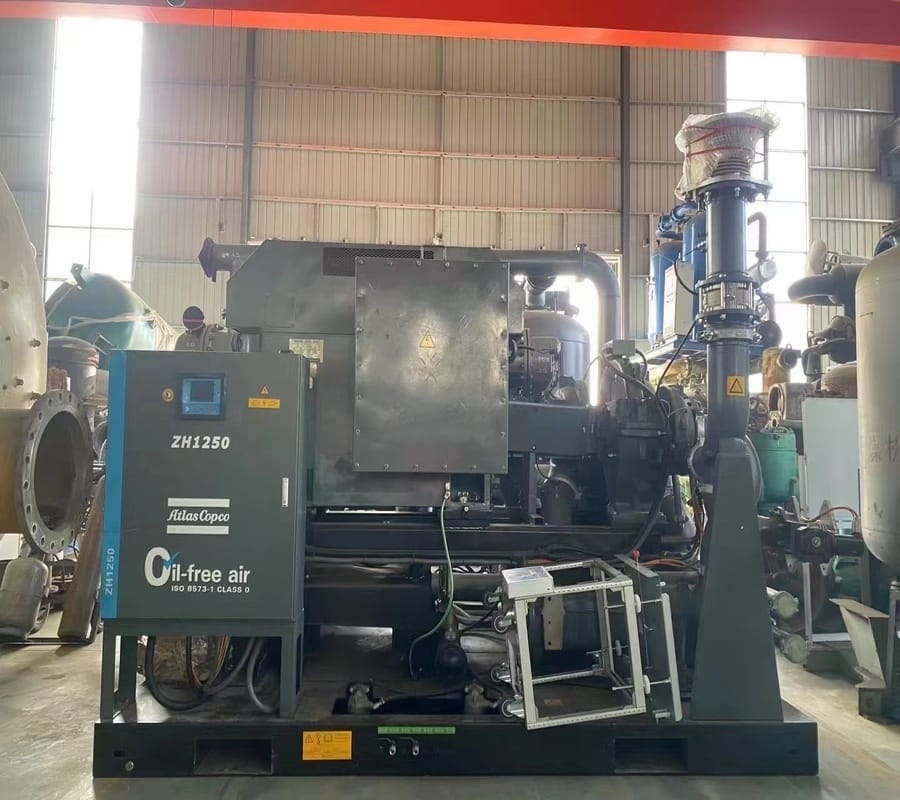 Atlas Copco ZH1250 oil-free centrifugal air compressor front view