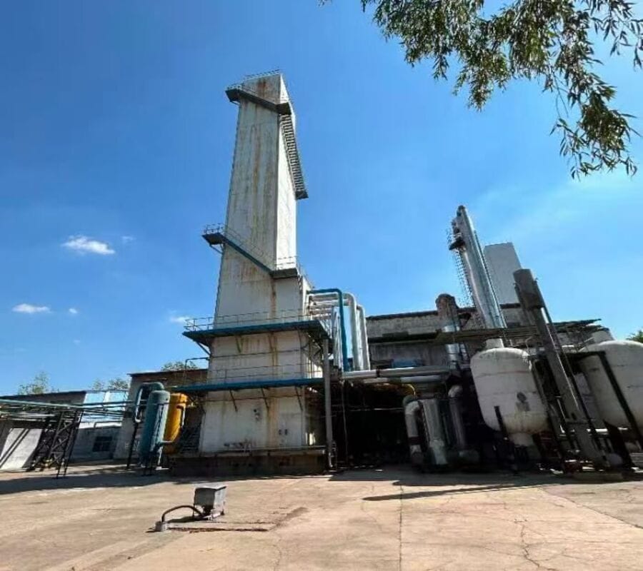 air separation unit cold box and tower view