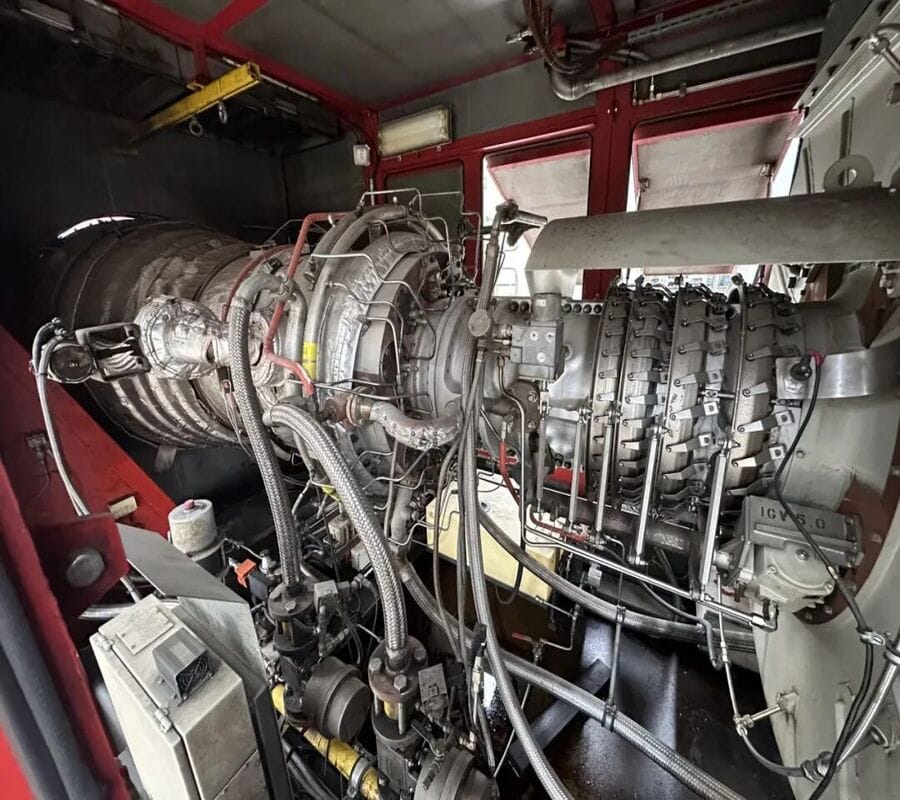 Solar Taurus 60 gas turbine package inside enclosure