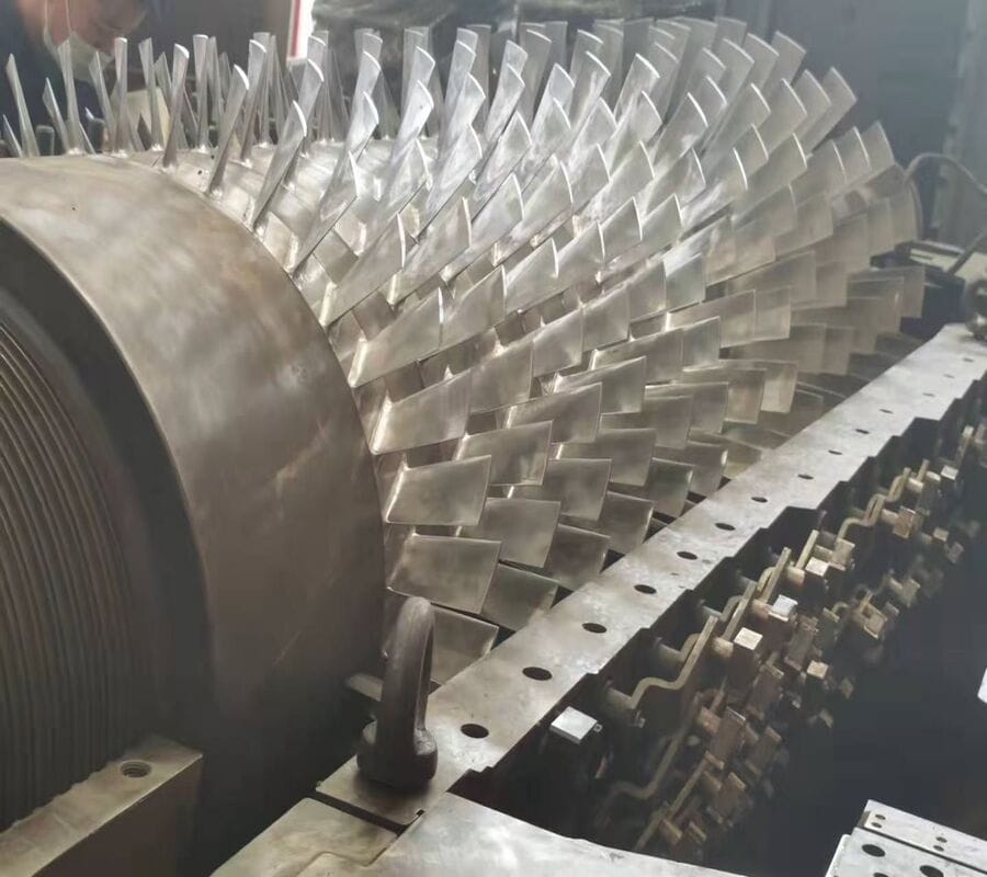 Axial compressor rotor assembly for industrial blower refurbishment and replacement