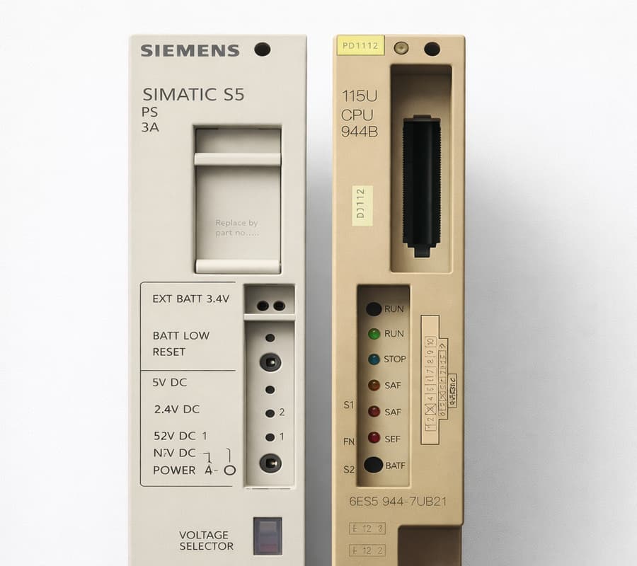 Siemens SIMATIC S5 CPU 944B and PS 3A power supply module