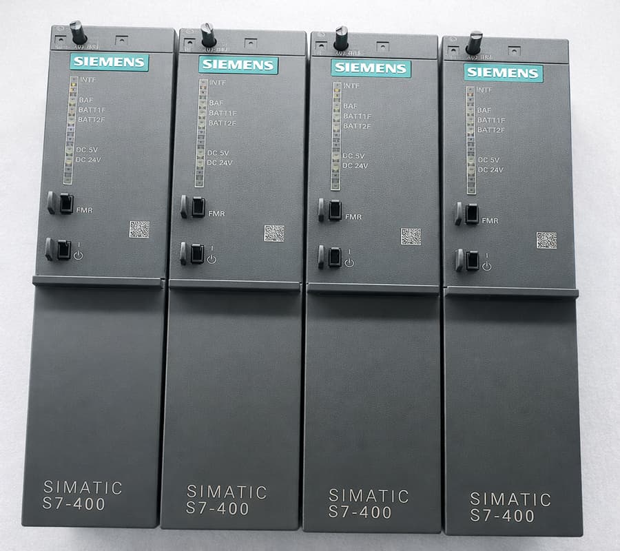 Siemens S7-400 power supply modules in grouped display