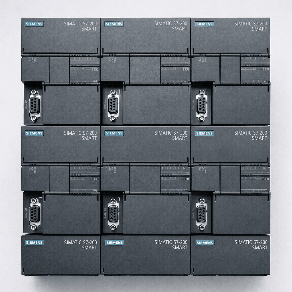 Siemens S7-200 SMART PLC modules in grouped display
