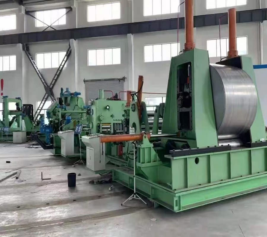 SSAW spiral pipe production line with steel coil uncoiler and pipe forming equipment
